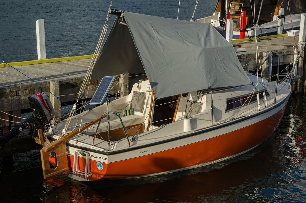 Yacht Boom Canopy by G.C. Sutherland canvas Goods