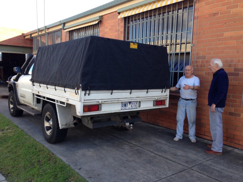 Ute Tray Tonneau by G.C. Sutherland canvas Goods